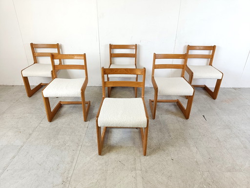 6x Casala cantilever chairs