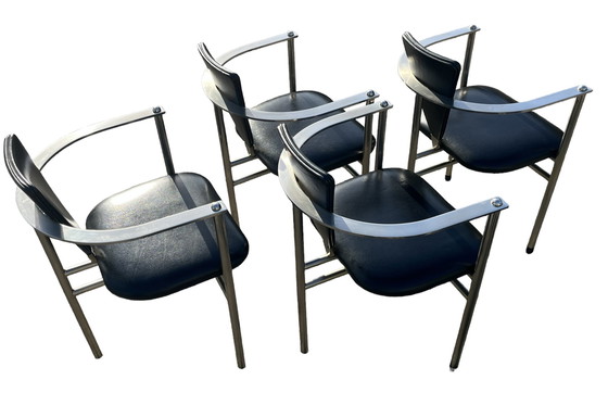 Image 1 of 4x Belgochrom chairs