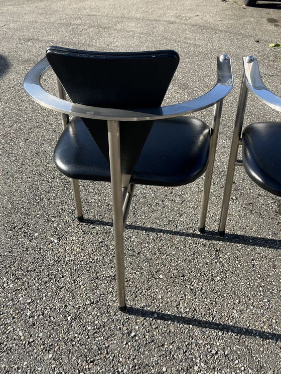 Image 1 of 4x Belgochrom chairs