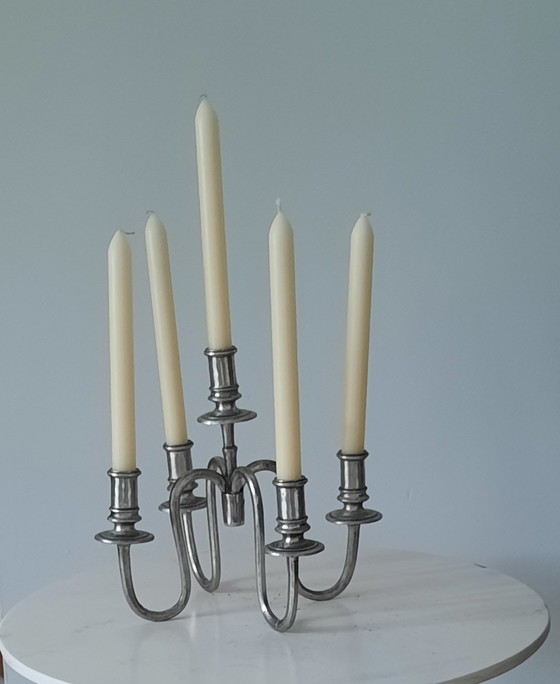 Image 1 of 5-armed candlestick