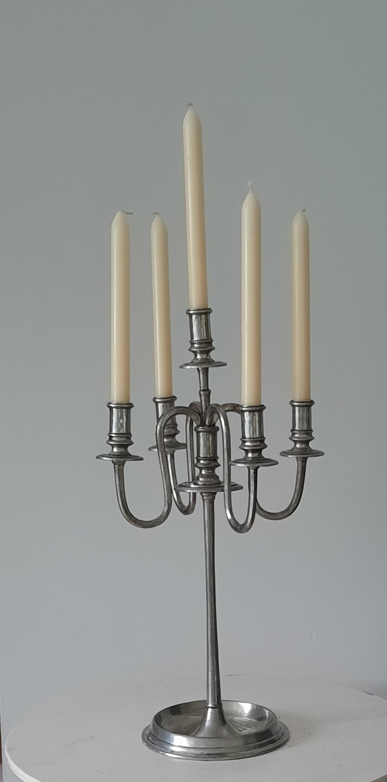 Image 1 of 5-armed candlestick