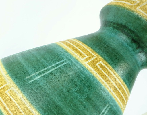 floor vase bay keramik model 680-40 geometric decor 1960s