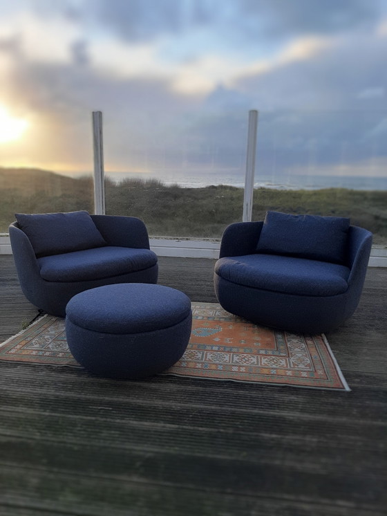 Image 1 of Moooi 2 x Bart Swifel + pouf