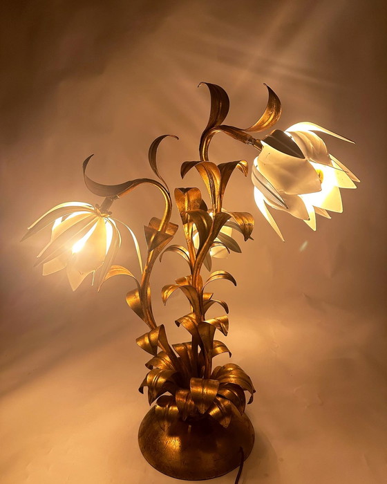 Vintage floral lamp hot sale
