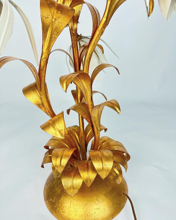 Image 1 of Lampe florale vintage