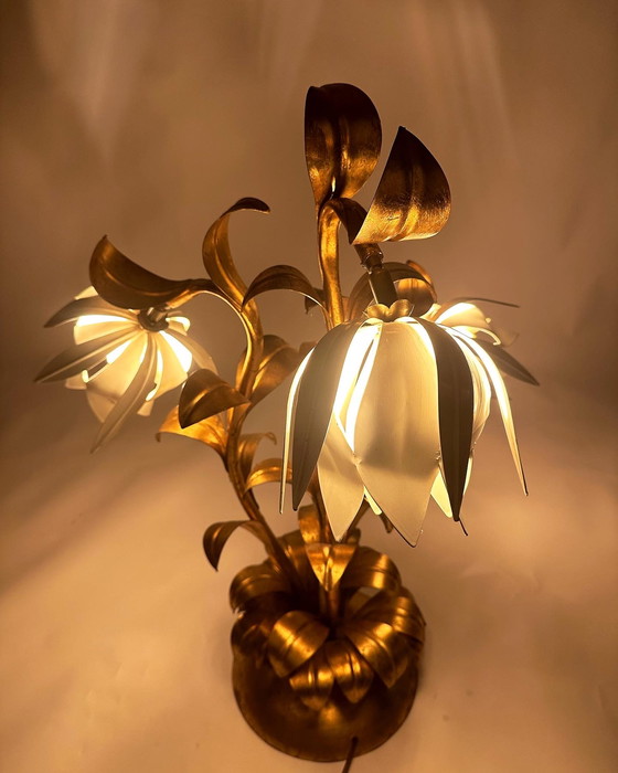 Image 1 of Lampe florale vintage