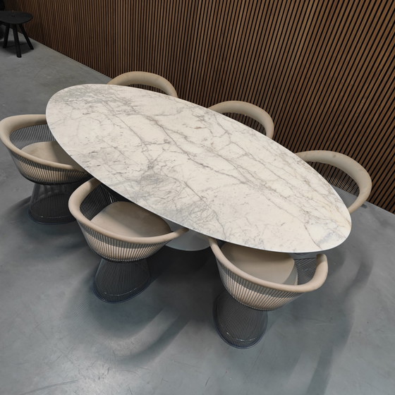 Image 1 of Knoll Saarinen Table Calacatta Gold