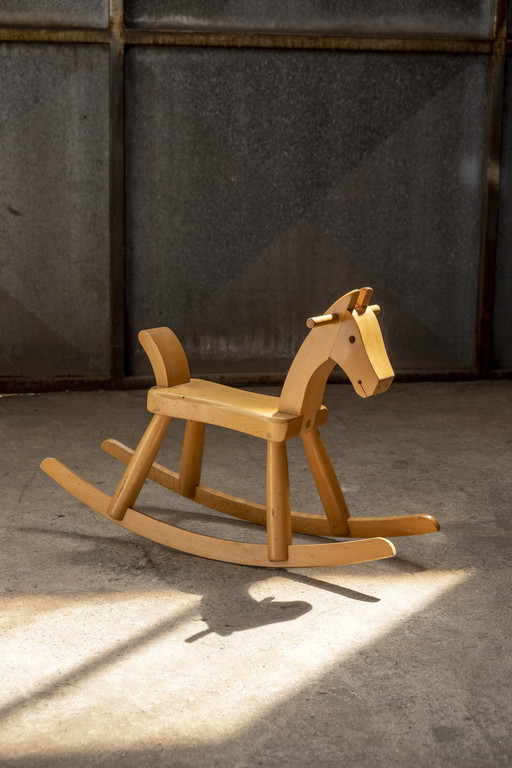 Kay Bojesen rocking horse, 1960s Denmark