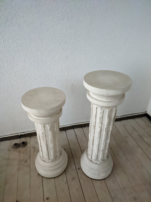 2 x Maitland and & Smith mactan stone column