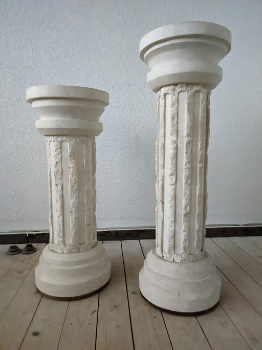 2 x Maitland and & Smith mactan stone column