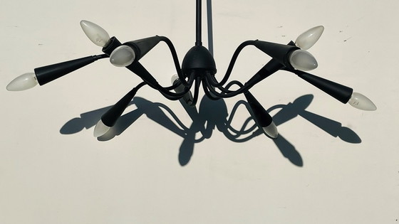 Image 1 of Lampadario vintage a 9 bracci