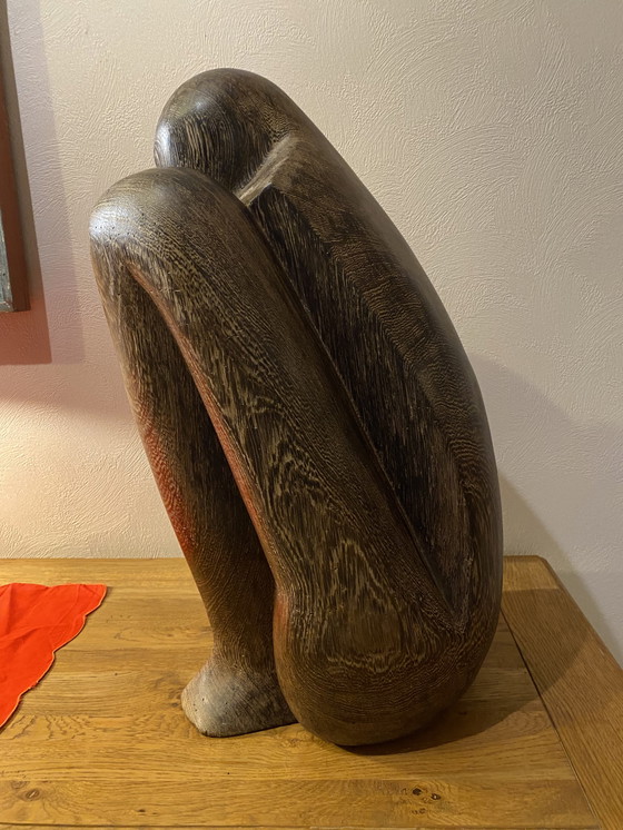 Image 1 of Yoga Sculpture en bois dur