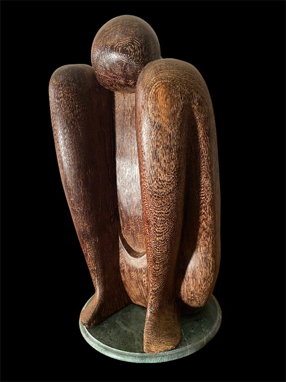 Image 1 of Yoga Sculpture en bois dur