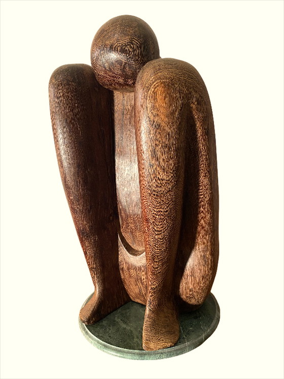 Image 1 of Yoga Sculpture en bois dur