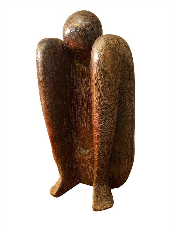 Image 1 of Yoga Sculpture en bois dur