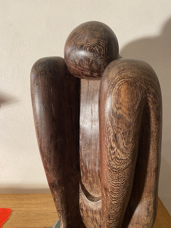 Image 1 of Yoga Sculpture en bois dur