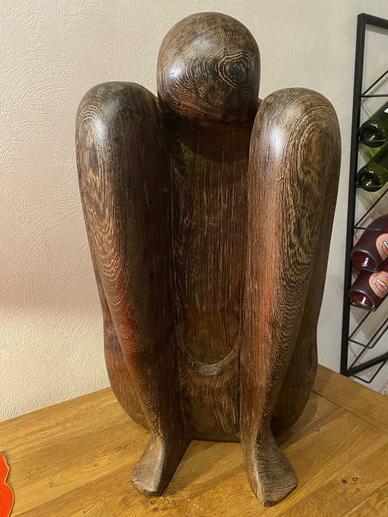 Image 1 of Yoga Sculpture en bois dur