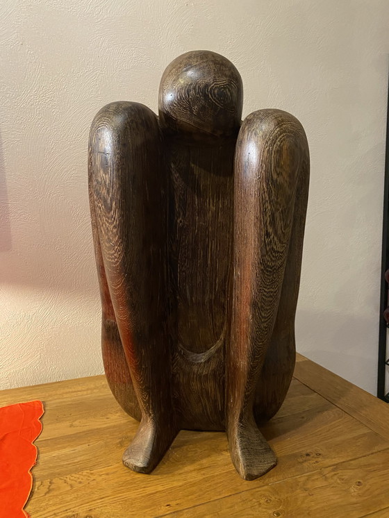 Image 1 of Yoga Sculpture en bois dur