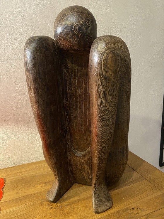 Image 1 of Yoga Sculpture en bois dur