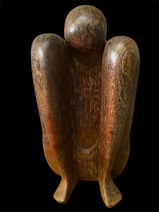 Image 1 of Yoga Sculpture en bois dur