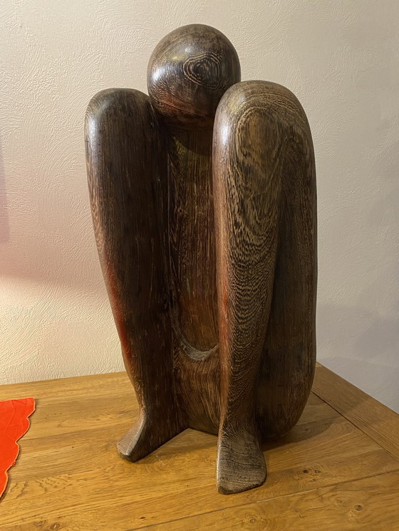 Image 1 of Yoga Sculpture en bois dur