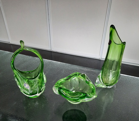 Image 1 of 3x Bohemia crystal vases