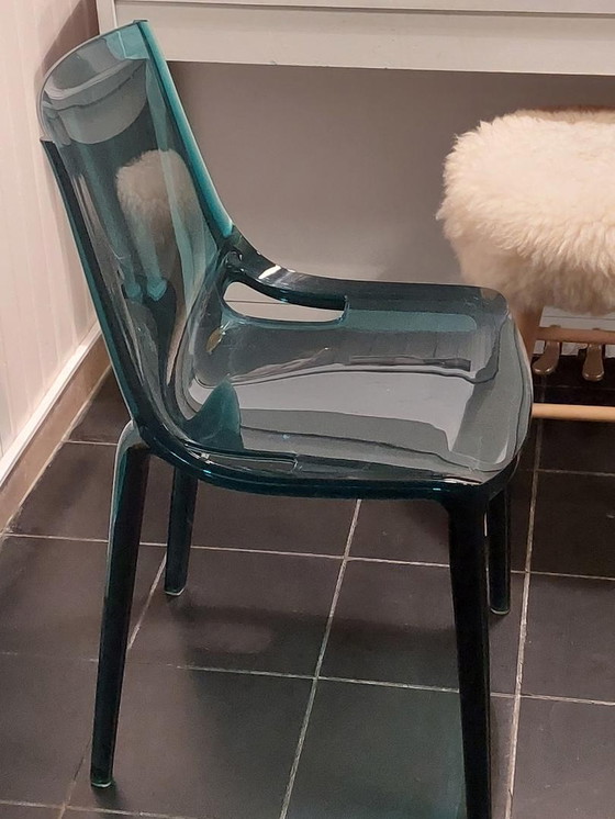 Image 1 of 2 x chaises Kartell bleues