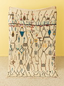  Vintage Azilal, Berber Rug, 140 X 220 