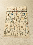  Vintage Azilal, Berber Rug, 140 X 220 