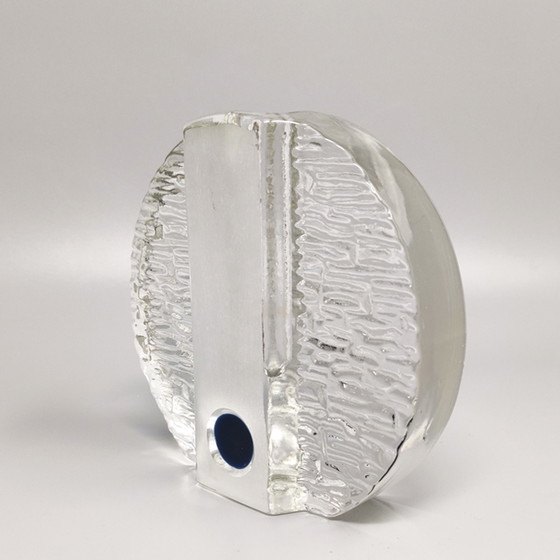 Image 1 of Vase Vintage Walther en verre Bullseye par Heiner Düsterhaus. Fabriqué en Allemagne