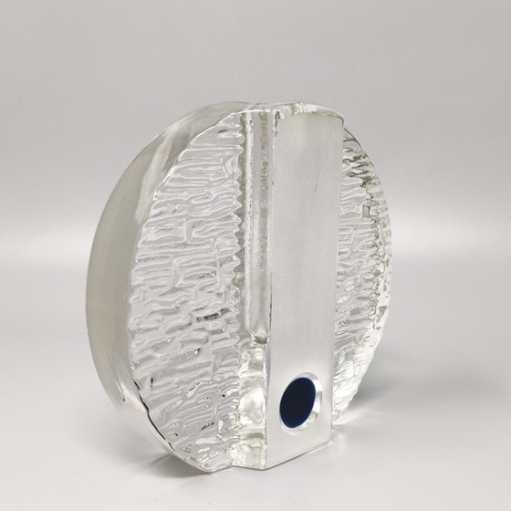 Image 1 of Vase Vintage Walther en verre Bullseye par Heiner Düsterhaus. Fabriqué en Allemagne