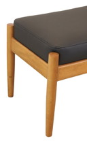 Danish footstool reupholstered vintage