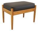 Danish footstool reupholstered vintage