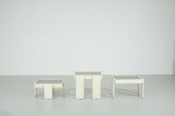 Image 1 of Nesting Tables in the style of Gianfranco Frattini For Cassina - 1970S