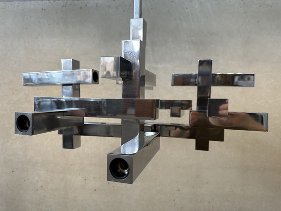 Image 1 of Vintage design 'metric' pendant lamp - Sciolari