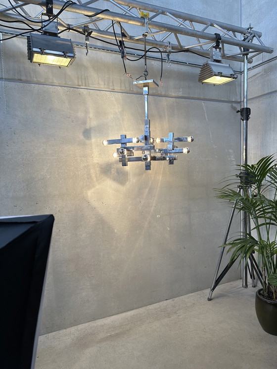 Image 1 of Vintage design 'metric' pendant lamp - Sciolari