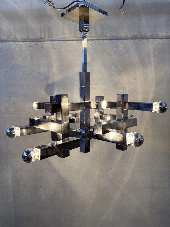 Image 1 of Vintage design 'metric' pendant lamp - Sciolari