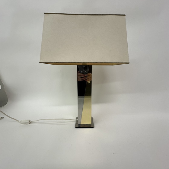 Image 1 of Hollywood regency table lamp gold silver