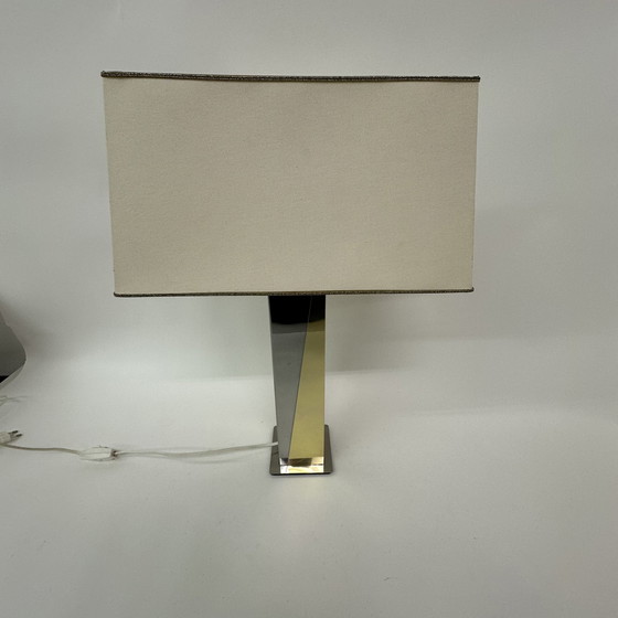 Image 1 of Hollywood regency table lamp gold silver