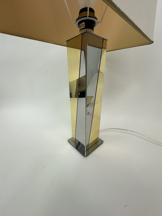 Image 1 of Hollywood regency table lamp gold silver