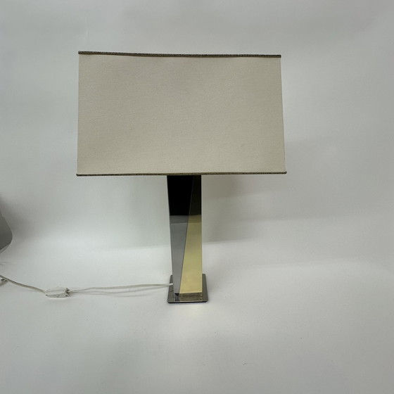 Image 1 of Hollywood regency table lamp gold silver