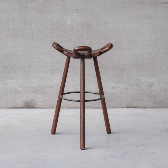 Image 1 of Brutalist mid-century "Marbella" bar stools, Spain 1970s