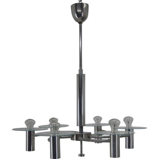 Vintage chandelier plane propeller