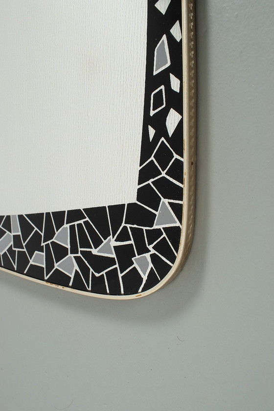 Image 1 of Vintage mirror with mosaic motif