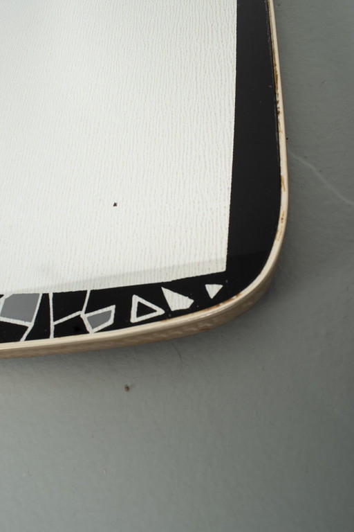 Vintage mirror with mosaic motif
