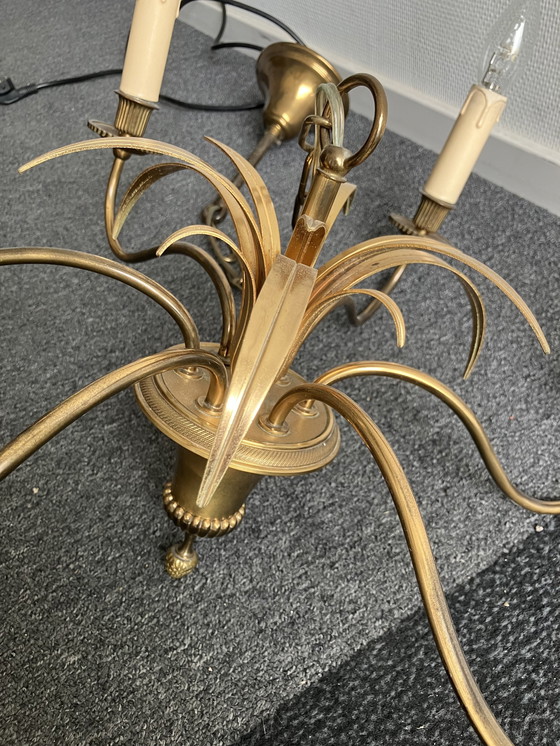 Image 1 of Hollywood Regency Palm Chandelier