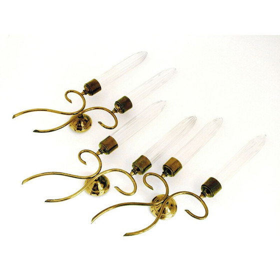 Image 1 of Set di 3 applique vintage di Angelo Lelli per Arredoluce, Italia 1950