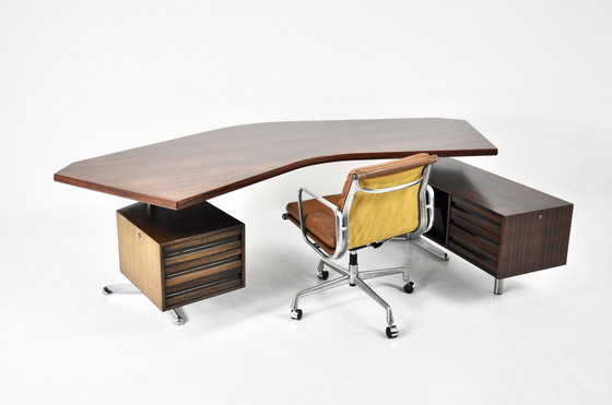 Image 1 of Boomerang Desk By Osvaldo Borsani For Tecno, 1960S