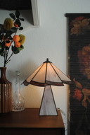 Pink Tiffany style table lamp