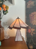 Pink Tiffany style table lamp